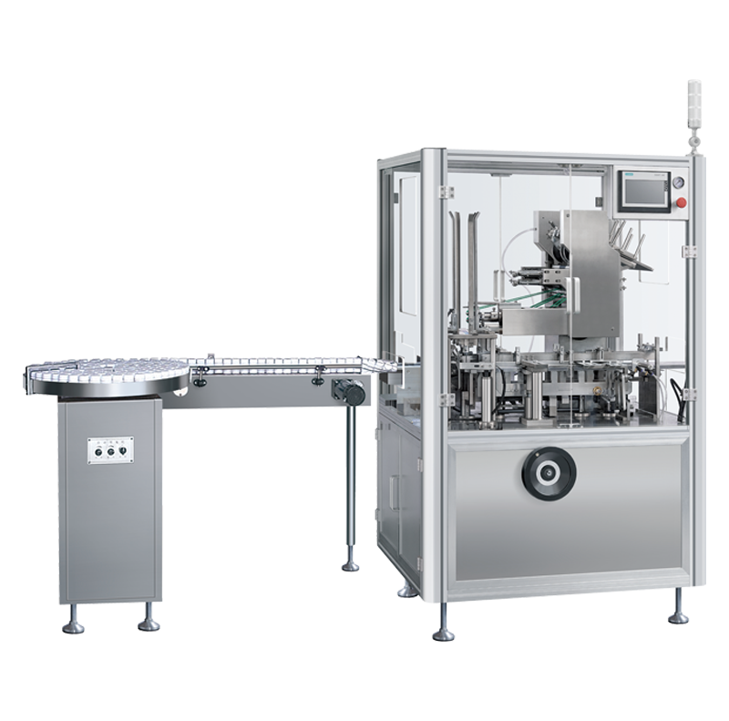 GDC120-bottle-cartoning-machine Машина для упаковки бутылок GDC120