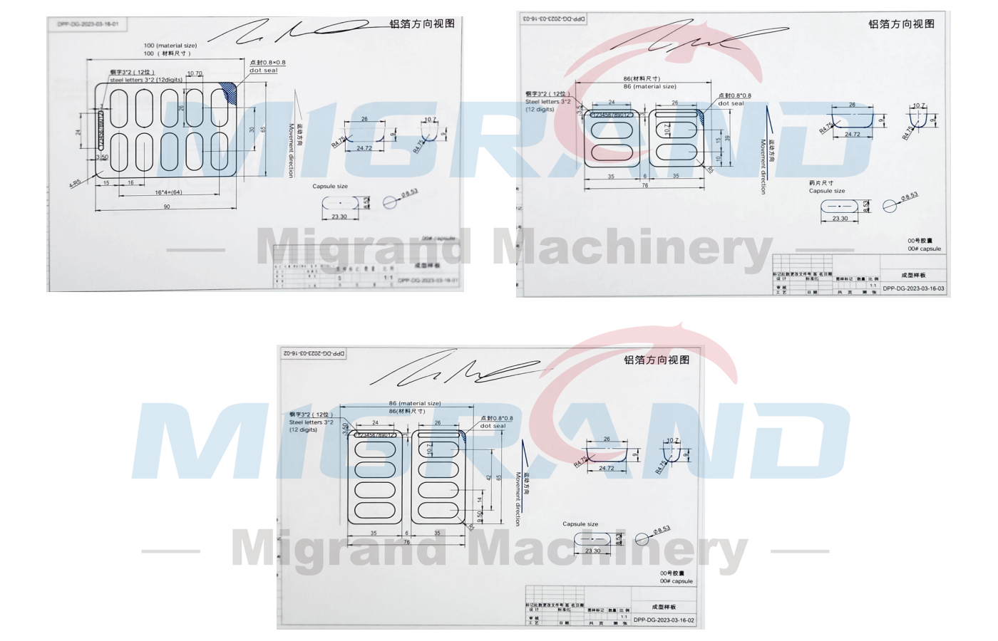 Чертеж пресс-формы USA-DPP80