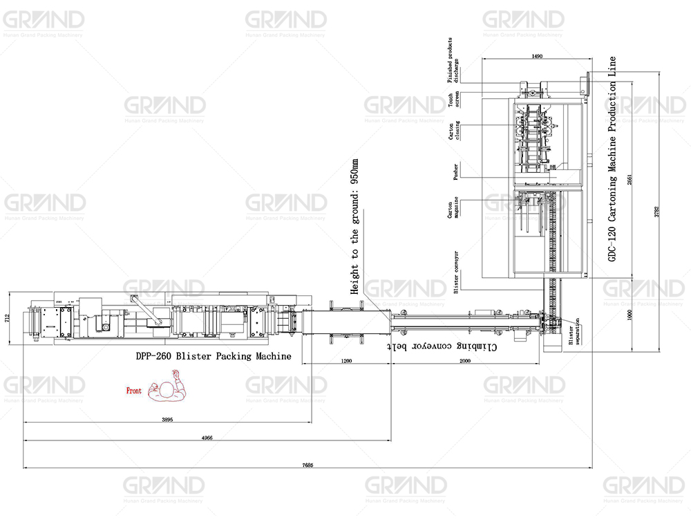 Блистерная упаковочная машина плоского типа DPP-260 +GSZ-130