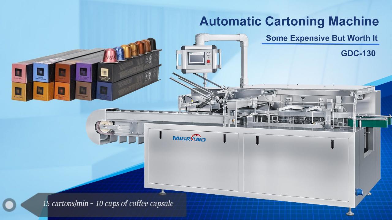 Как автоматически положить кофейные капсулы в коробку