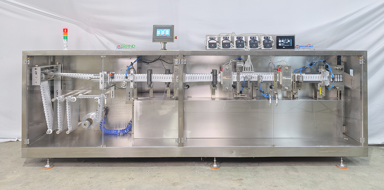 GDS240P5 Alu Alu Container Forming and Liquid Pilling Machine