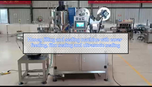 Упаковочная машина с закручивающейся крышкой для меда и соусов