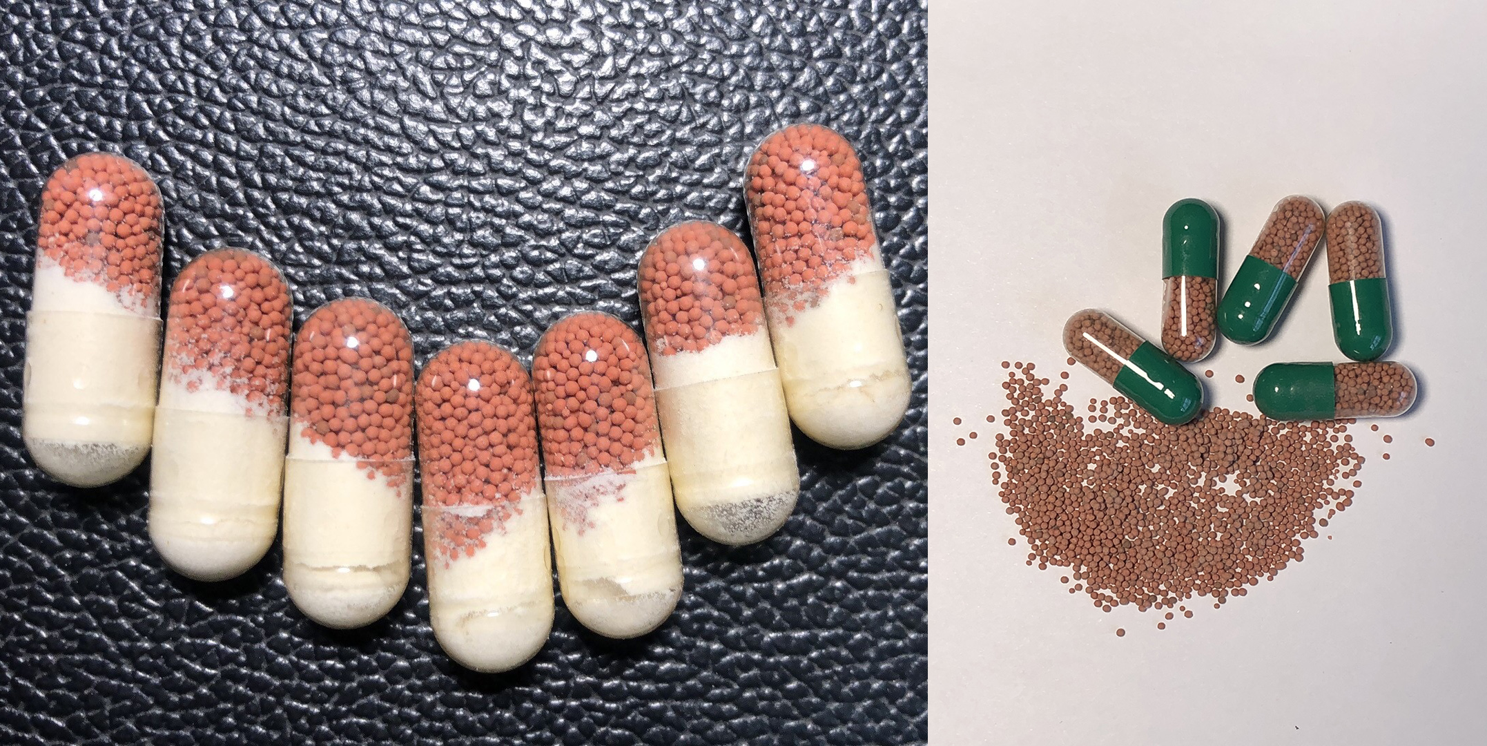 капсула с порошком и микропеллетами