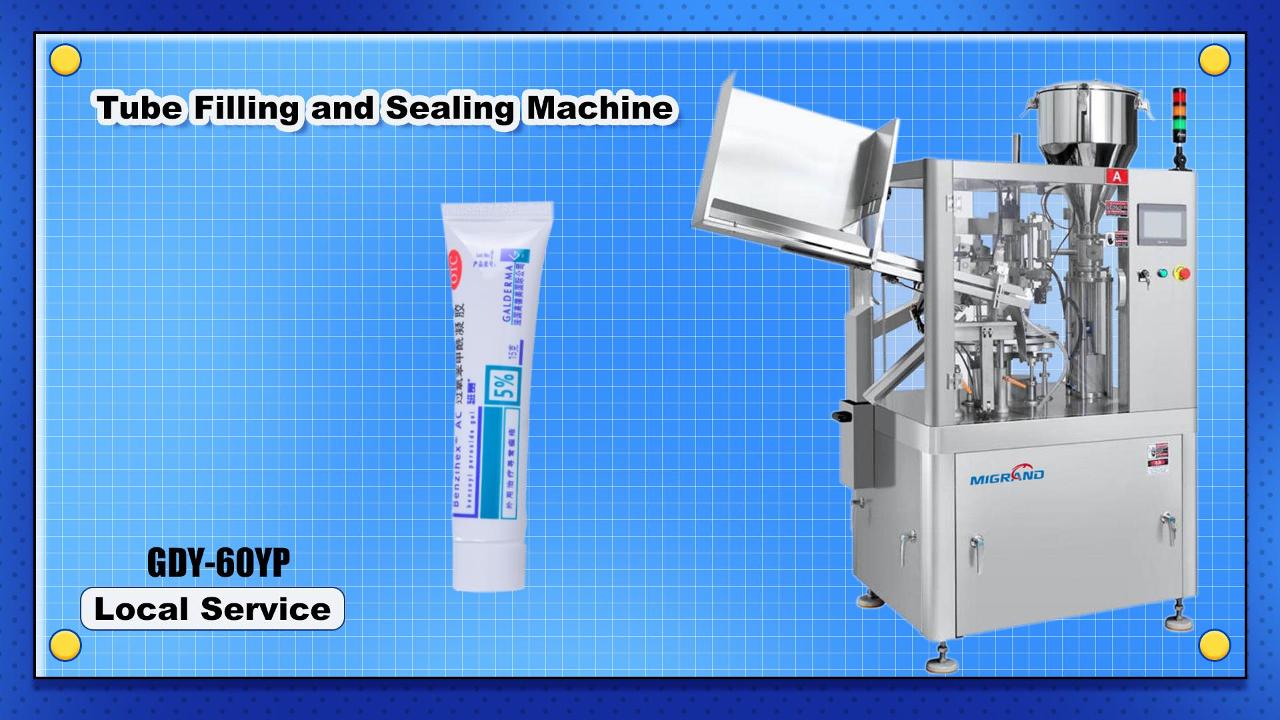 Экспортируется в Колумбию GDT-60 Tube Filling and Geling Machine 